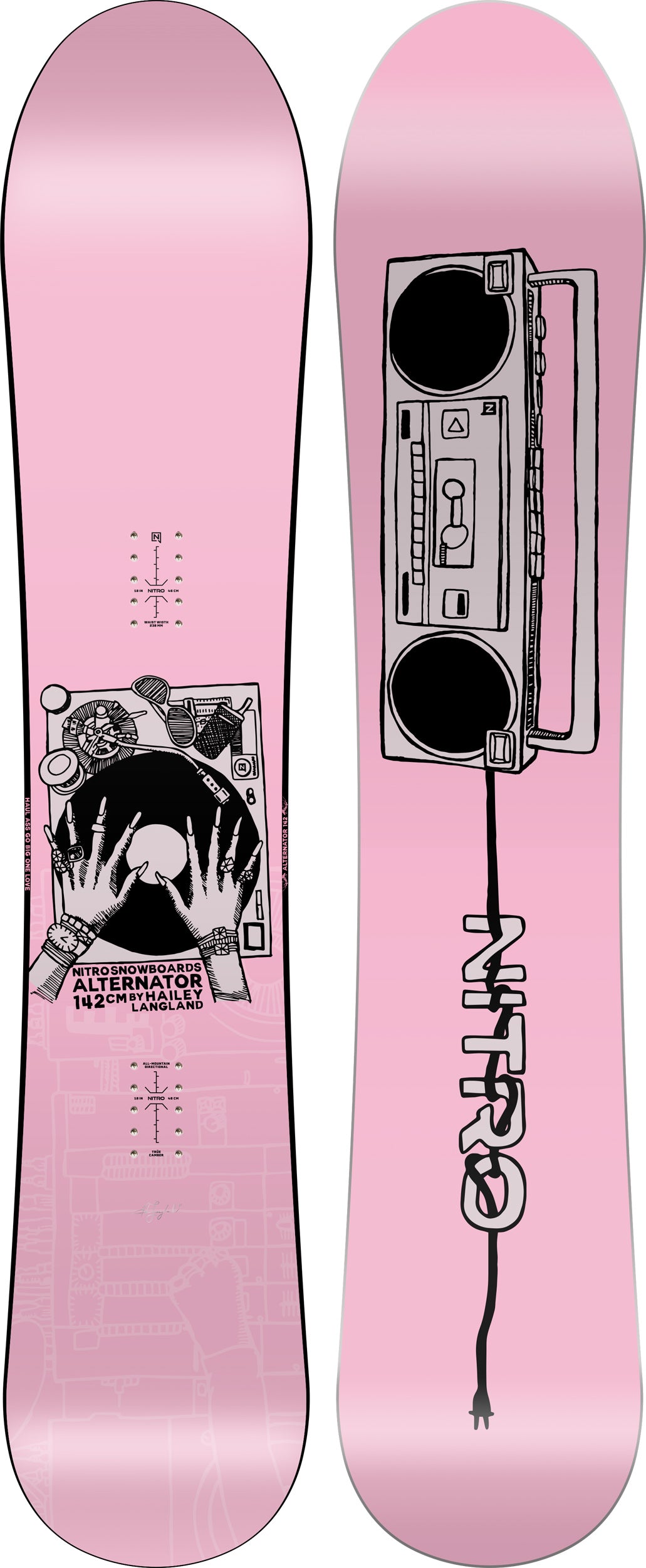 nitro-alternator-x-hailey-damen-snowboard image 1