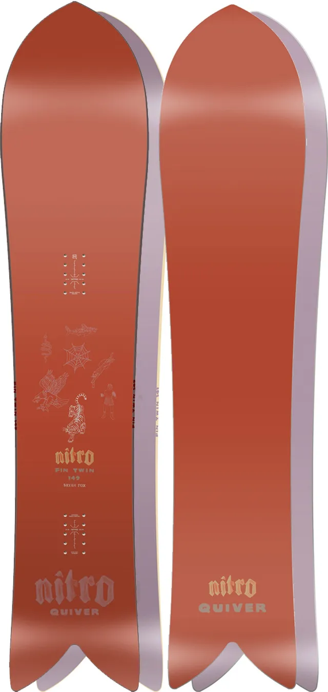nitro-snowboards-fintwin-quiver-shortboard-swallowtail-snowboard image 1