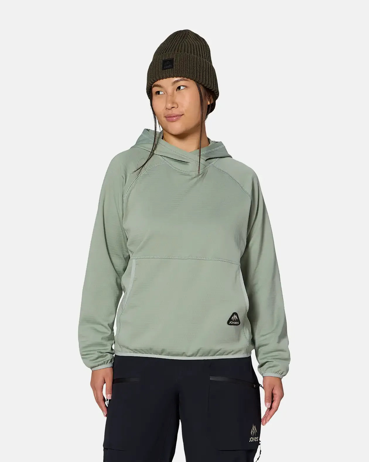jones-snowboards-flagship-grid-fleece-hooded-pullover-damen image 1