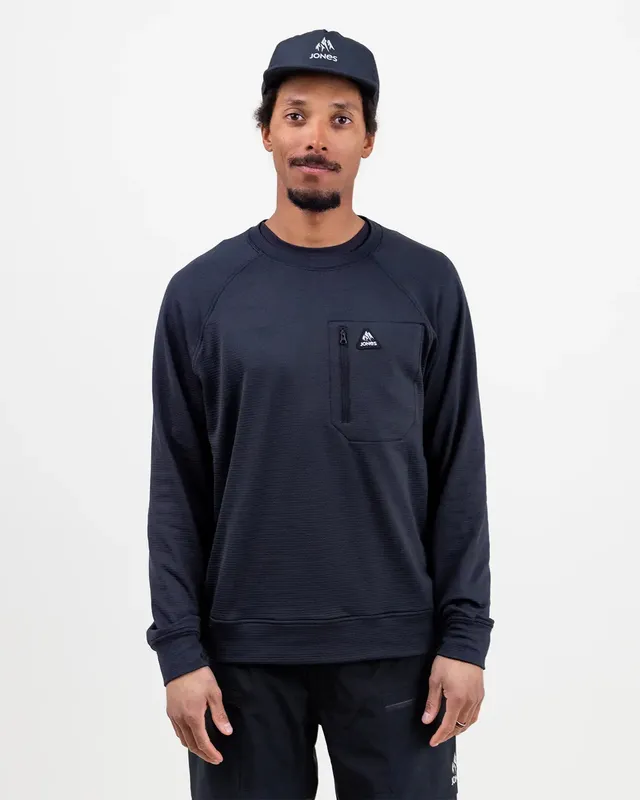 jones-snowboards-flagship-recycled-grid-fleece-crew-herren-2026 image 1