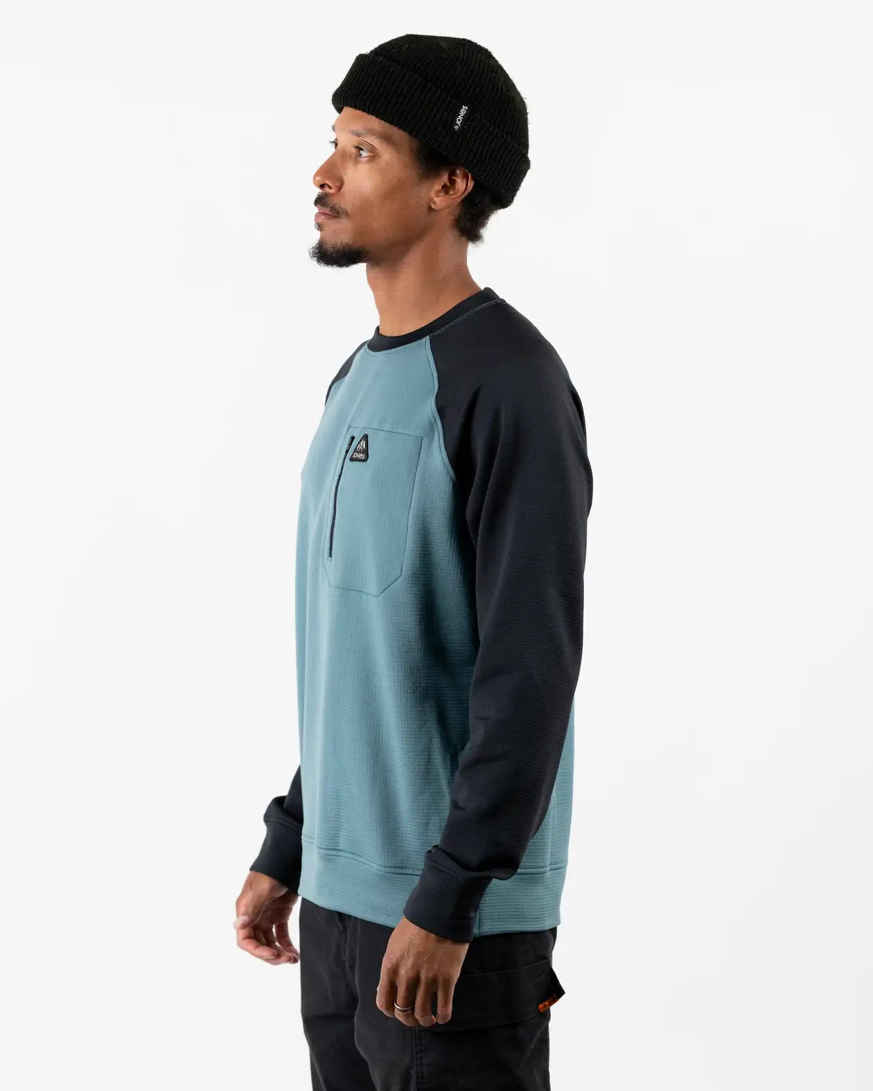 jones-snowboards-flagship-recycled-grid-fleece-crew-herren-2026 image 7