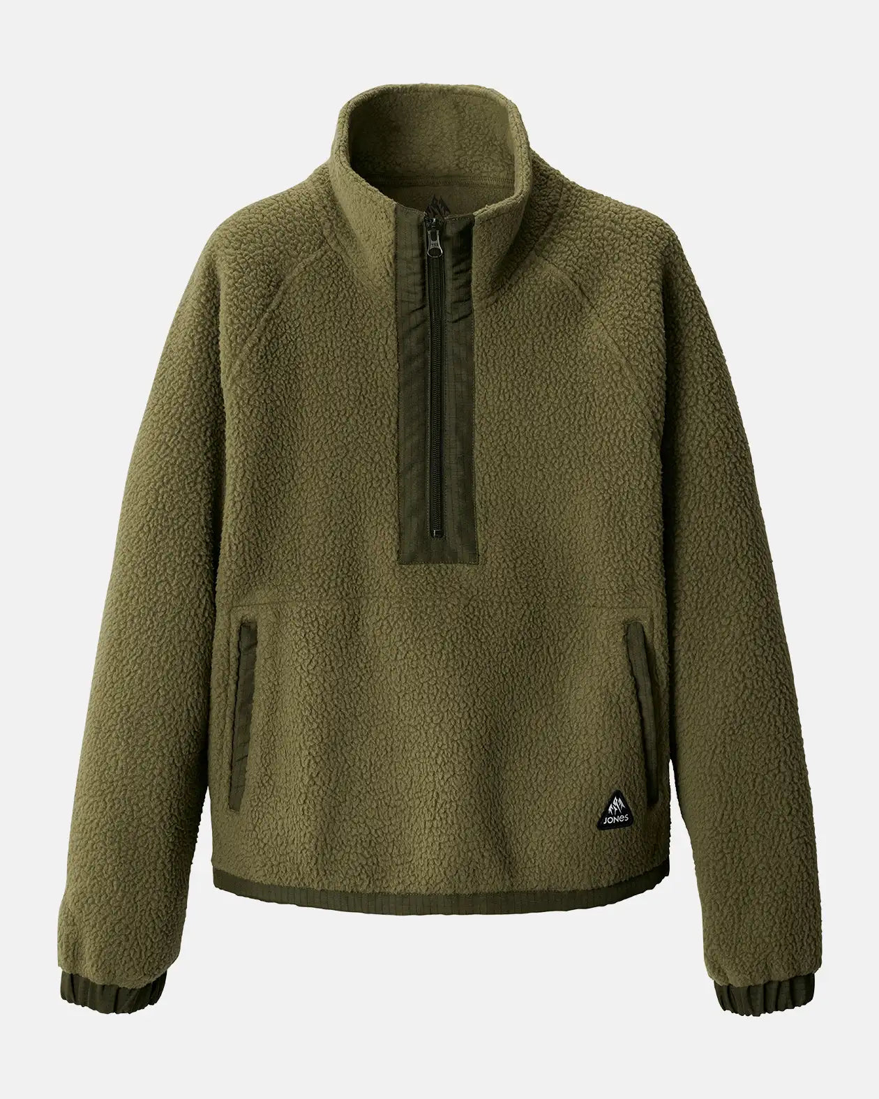 jones-snowboards-campfire-recycled-sherpa-fleece-pullover-damen image 7