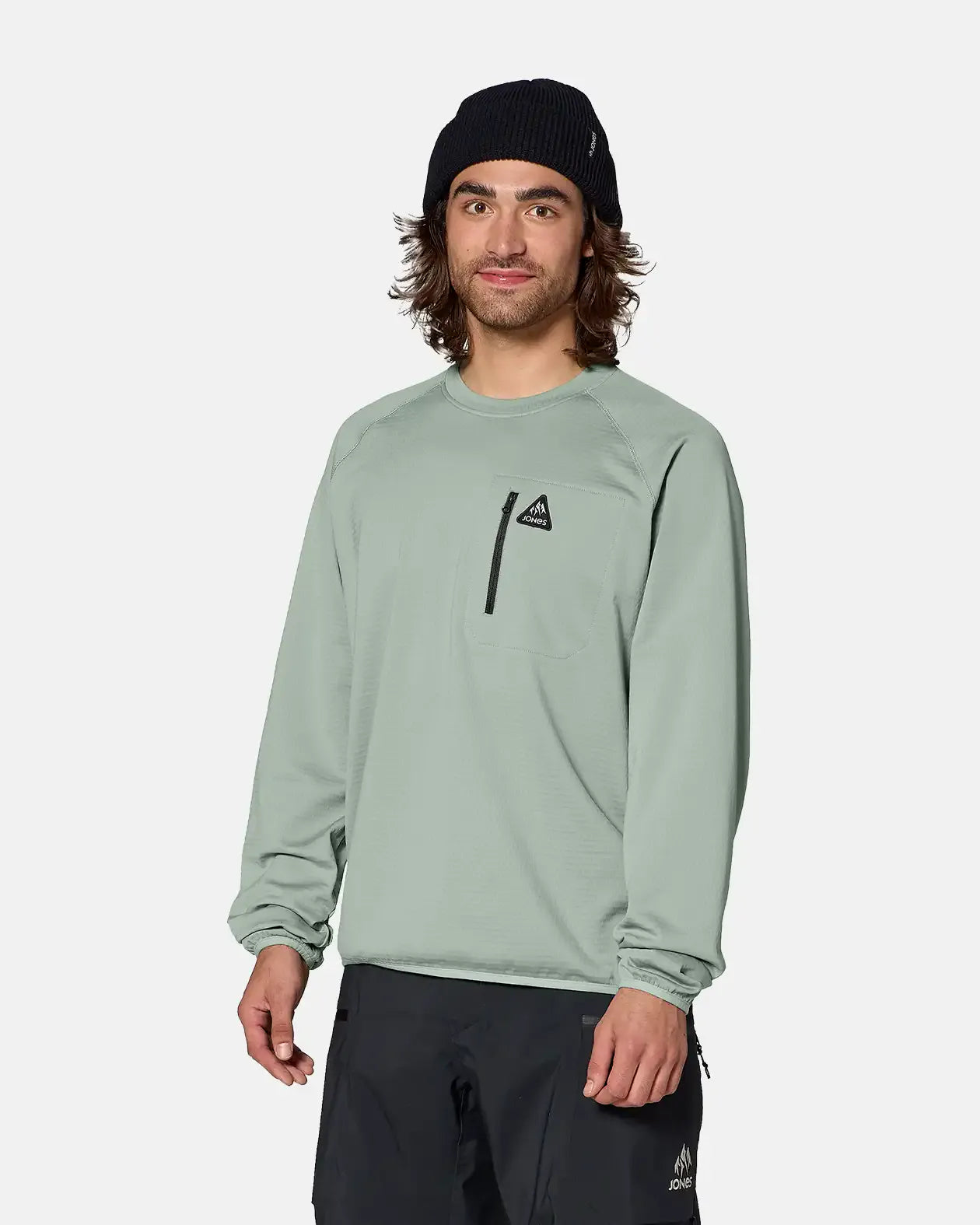 jones-snowboards-flagship-grid-fleece-crew-herren image 4
