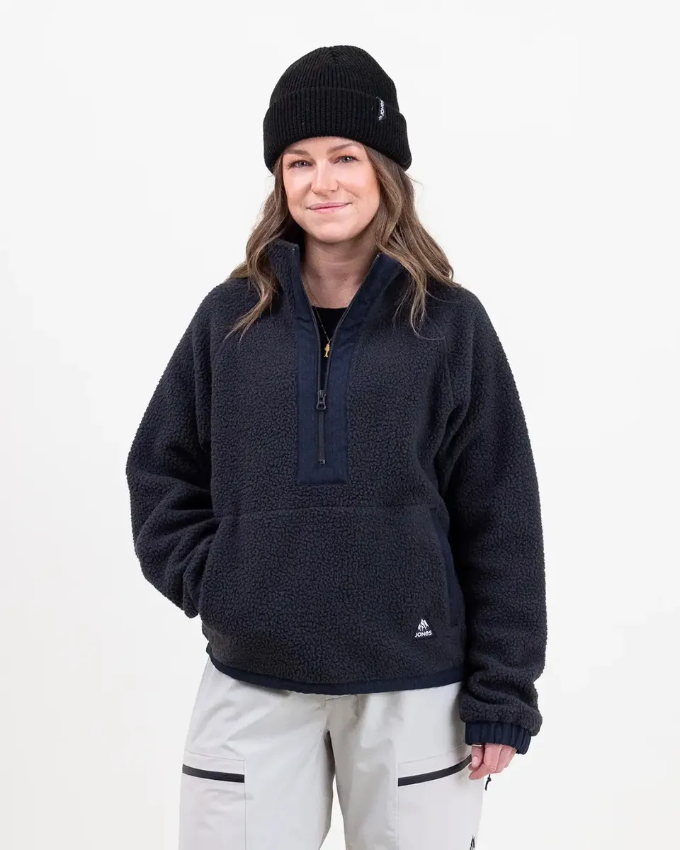 jones-snowboards-campfire-recycled-sherpa-fleece-pullover-damen image 1