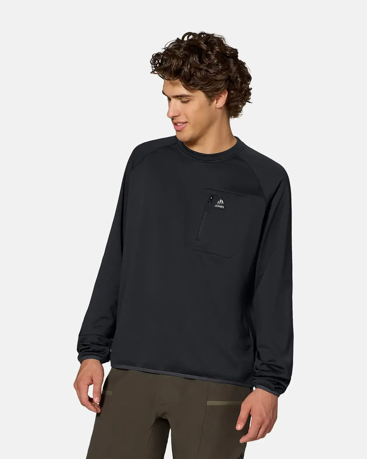 jones-snowboards-flagship-grid-fleece-crew-herren image 1