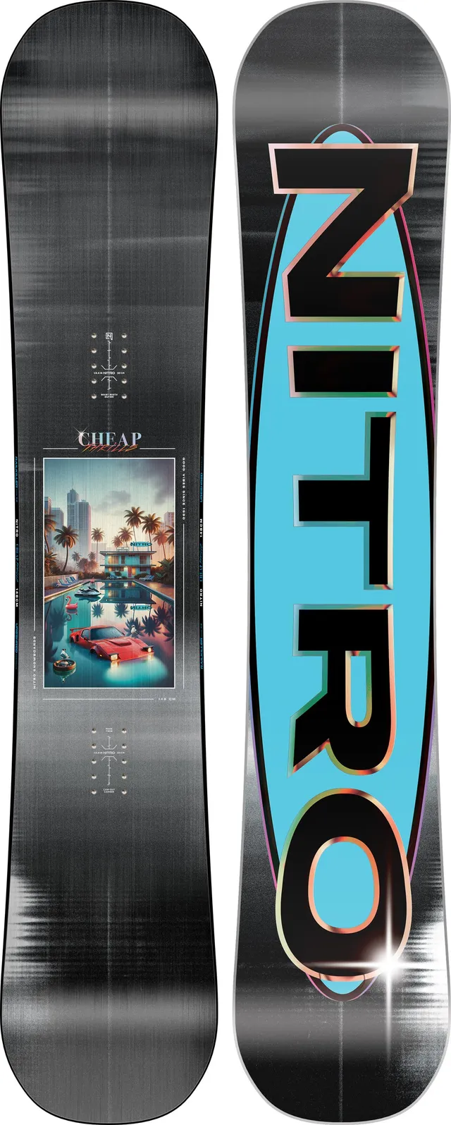 nitro-snowboards-cheap-thrills-twin-freestyle-snowboard image 1