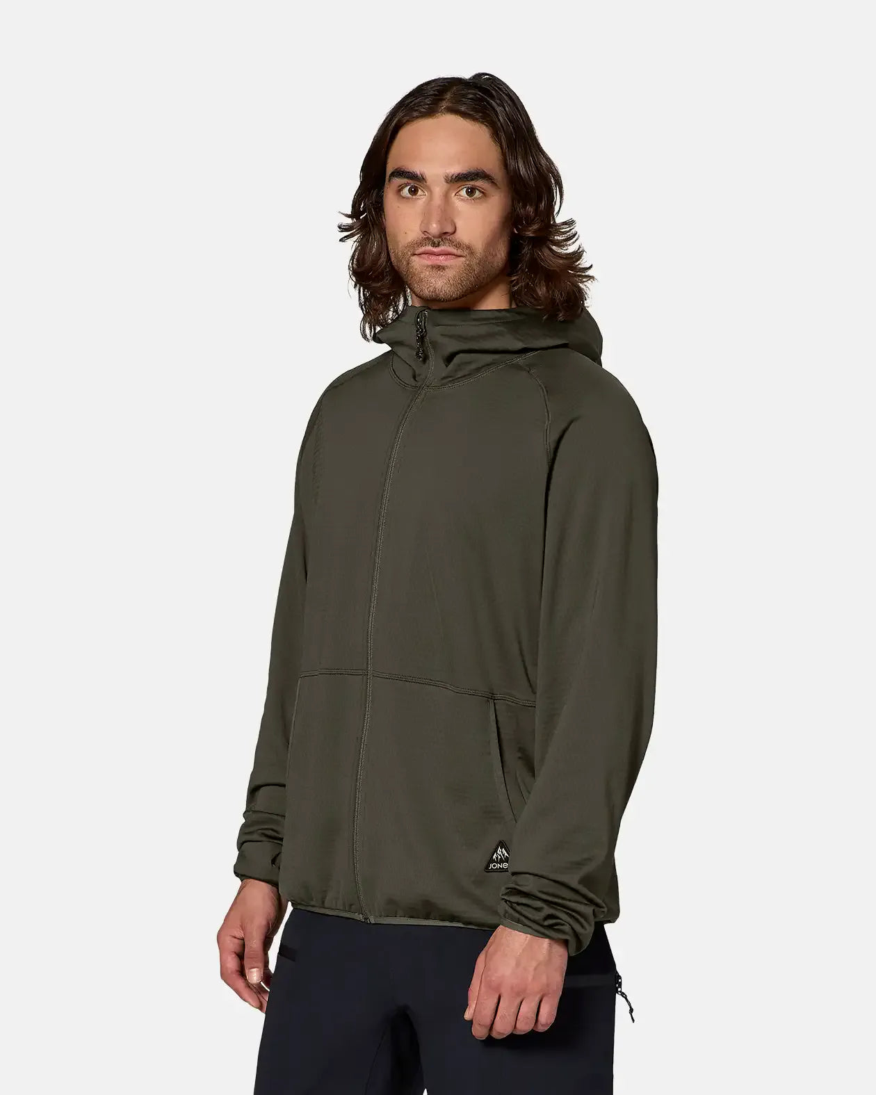 jones-snowboards-flagship-grid-fleece-hooded-jacke-herren image 4