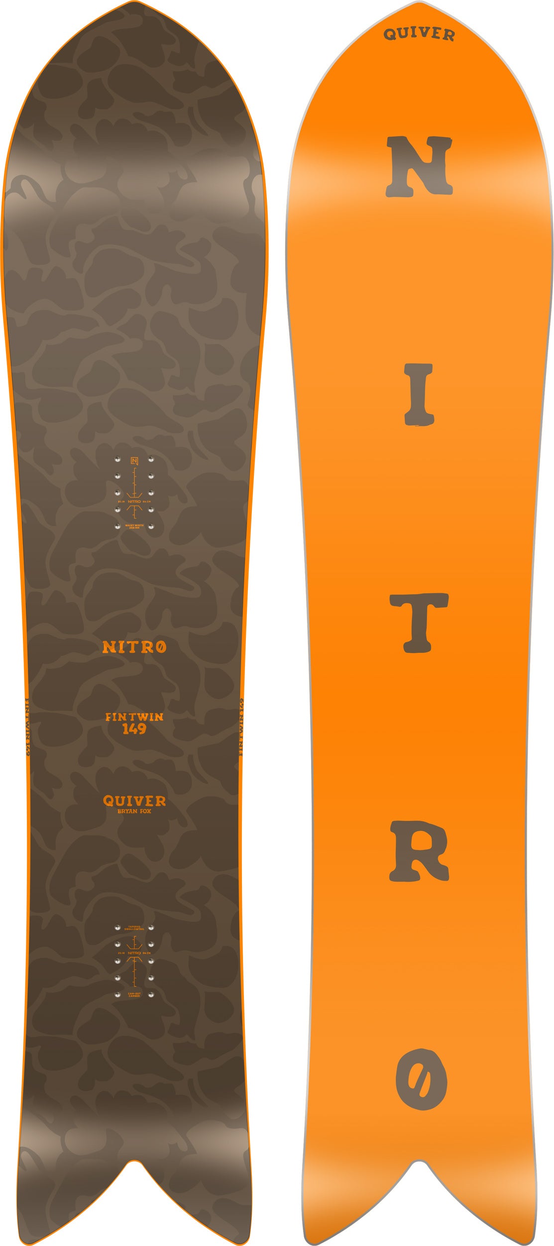 nitro-fintwin-shortboard-snowboard-unisex image 1